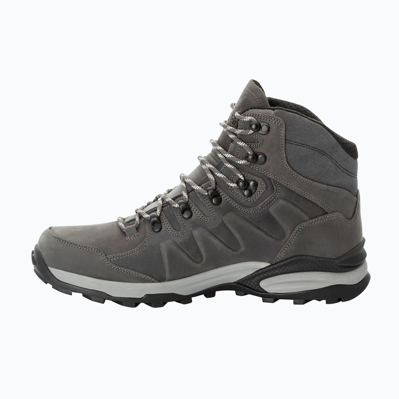 Jack Wolfskin Refugio Prime Texapore Mid pentru bărbați, cizme de trekking gri ardezie 13