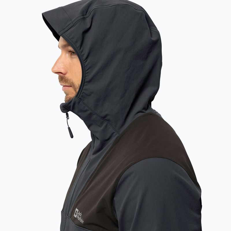 Jachetă softshell pentru bărbați Jack Wolfskin Andur phantom 2