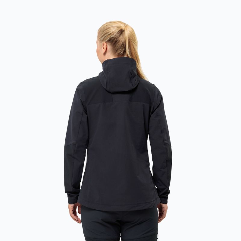 Jachetă softshell pentru femei Jack Wolfskin Andur black 2