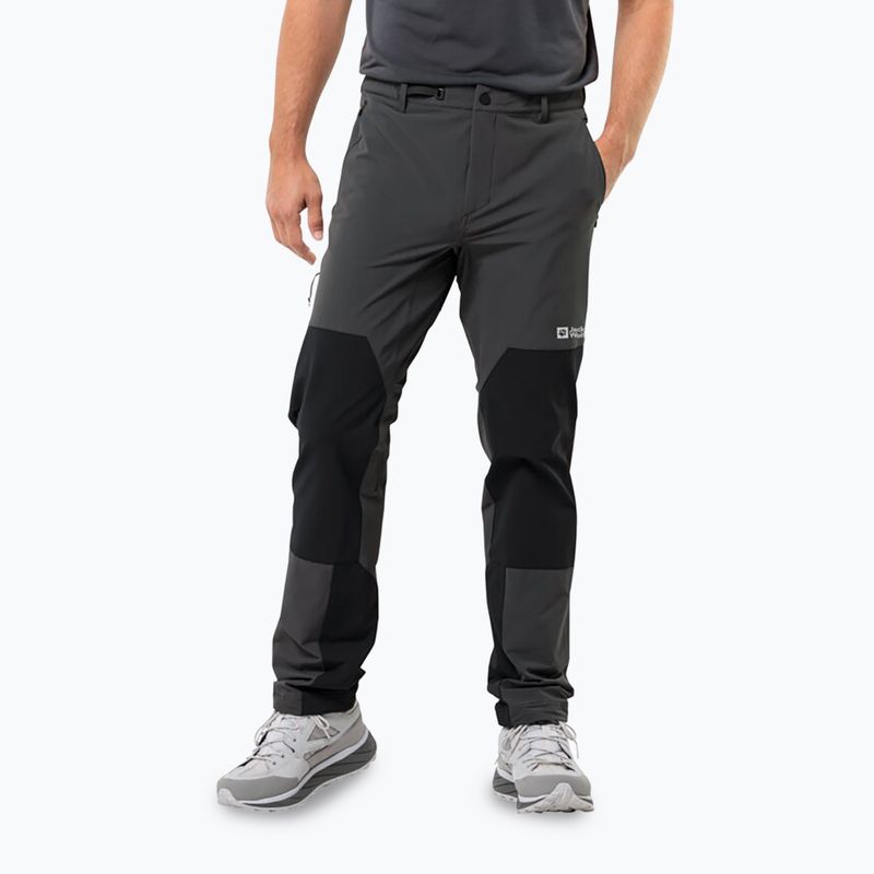 Pantaloni softshell pentru bărbați Jack Wolfskin Andur phantom