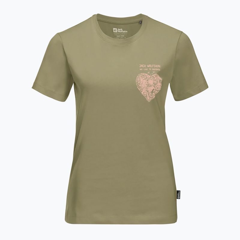 Tricou pentru femei Jack Wolfskin Discover Heart bay leaf 4