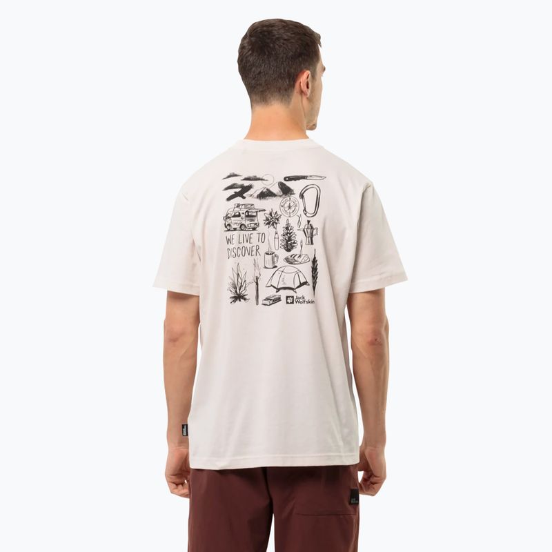 Tricou pentru bărbați Jack Wolfskin Discover sea shell 2