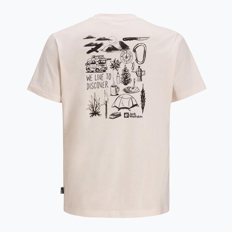 Tricou pentru bărbați Jack Wolfskin Discover sea shell