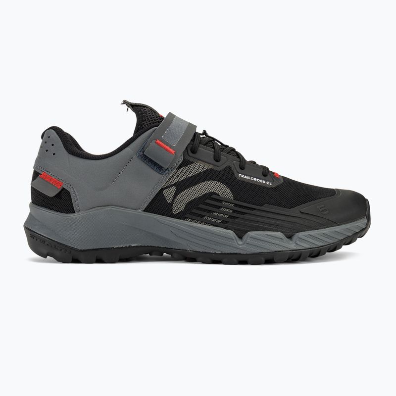 Încălțăminte de ciclism MTB pentru bărbați adidas FIVE TEN Trailcross Clip In core black/grey three/red 2