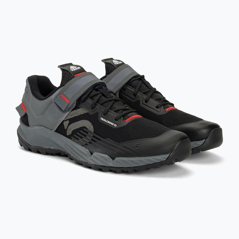 Încălțăminte de ciclism MTB pentru bărbați adidas FIVE TEN Trailcross Clip In core black/grey three/red 6