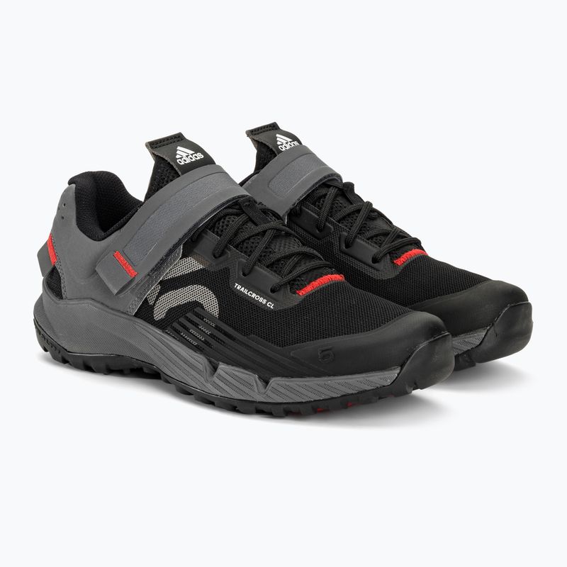 Încălțăminte de ciclism MTB pentru femei adidas FIVE TEN Trailcross Clip In core black/grey three/red 6