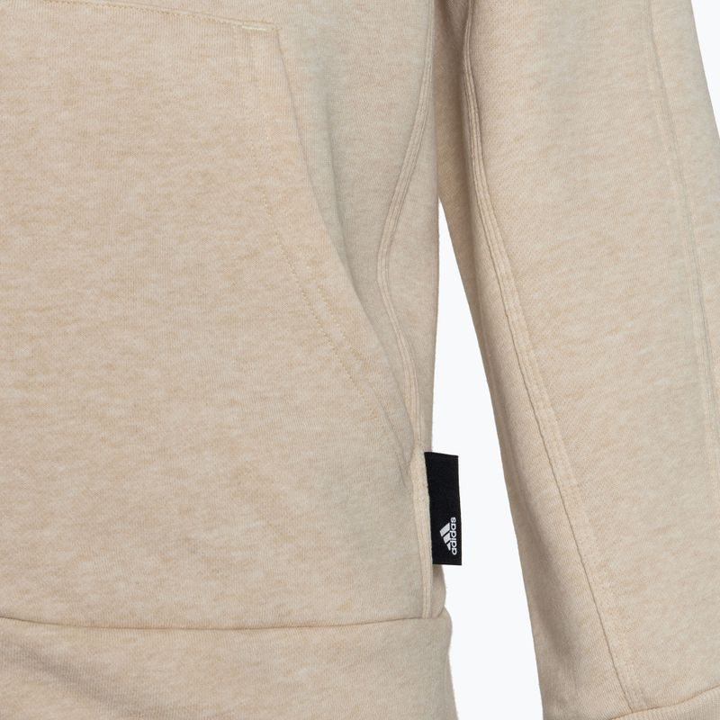 Hanorac pentru femei adidas Studio Lounge Fleece Full Zip botanic beige mel 3