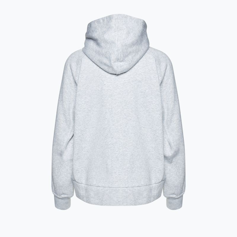 Hanorac pentru femei adidas  Studio Lounge Fleece Full Zip light grey 2