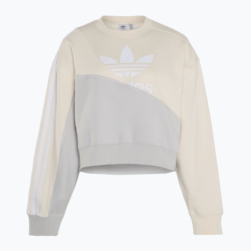 Hanorac pentru femei adidas Adicolor Split Trefoil wonder white