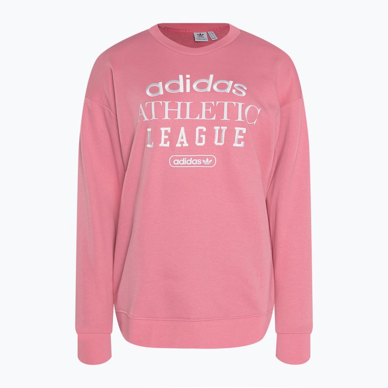 Hanorac pentru femei adidas Retro Luxury Crew rose tone