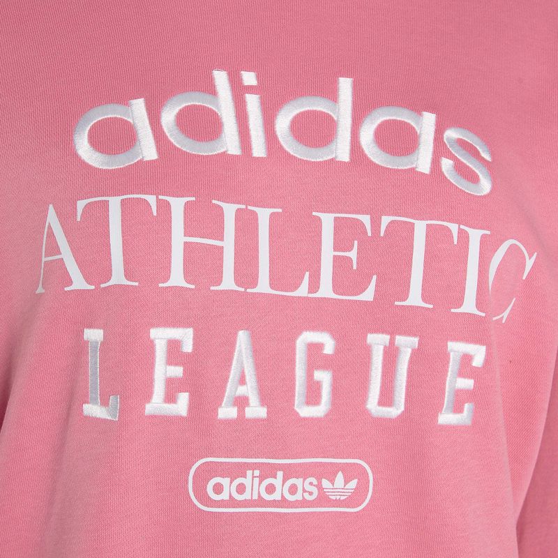 Hanorac pentru femei adidas Retro Luxury Crew rose tone 4