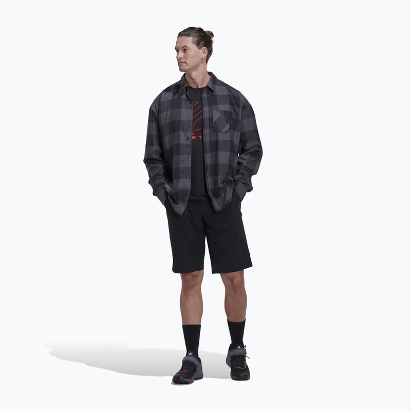 Tricou de cislism adidas FIVE TEN Brand of the Brave Flannel grey six/black 4