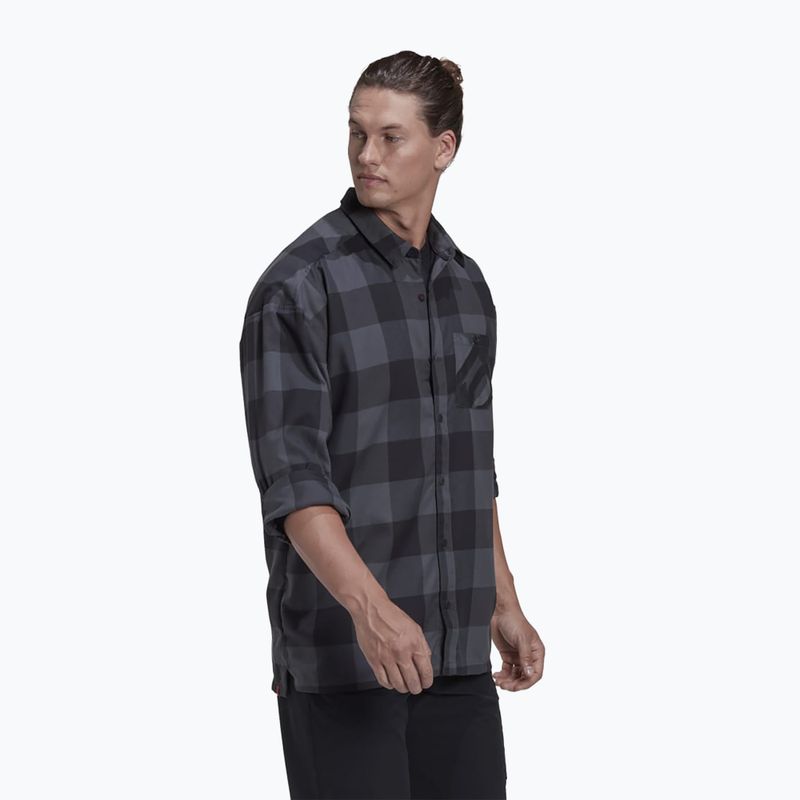 Tricou de cislism adidas FIVE TEN Brand of the Brave Flannel grey six/black 6