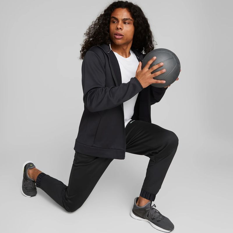 Pantaloni de antrenament pentru bărbați PUMA Train All Day Pwr Fleece Jogger puma negru