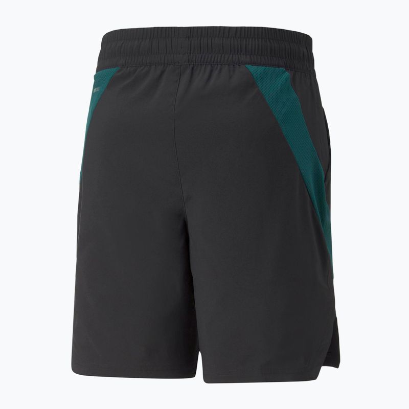 Pantaloni scurți de antrenament pentru bărbați PUMA Train Fit Woven 7" negru-verzi 52213256 2