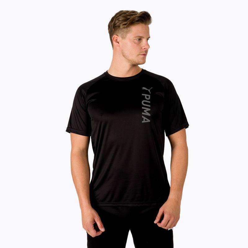 Tricou de antrenament pentru bărbați PUMA Fit Tee negru 522119_01