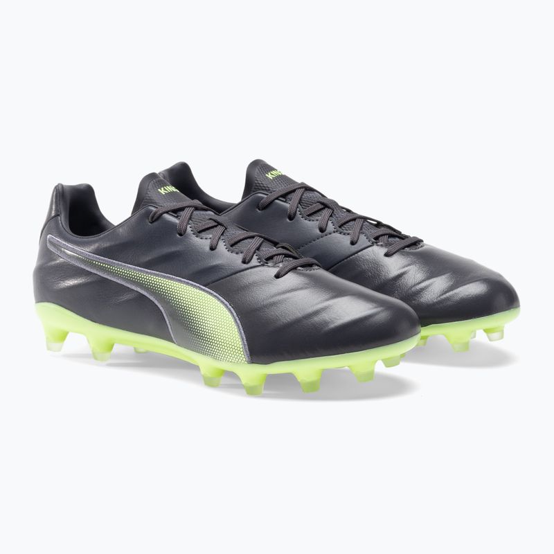 PUMA King Pro 21 FG ghete de fotbal pentru bărbați negru-verde 106549 05 4