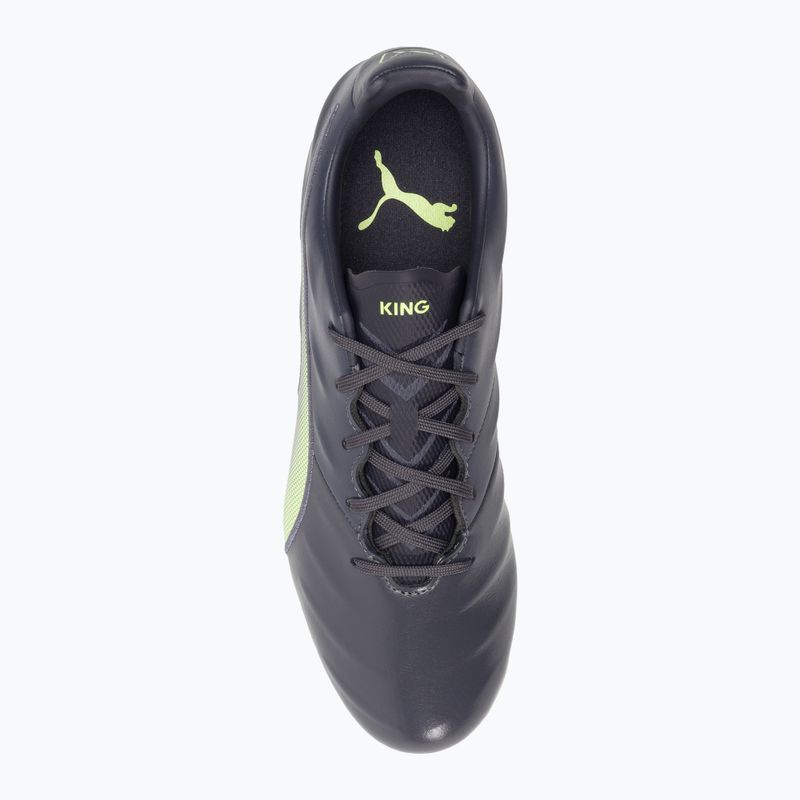 PUMA King Pro 21 FG ghete de fotbal pentru bărbați negru-verde 106549 05 6