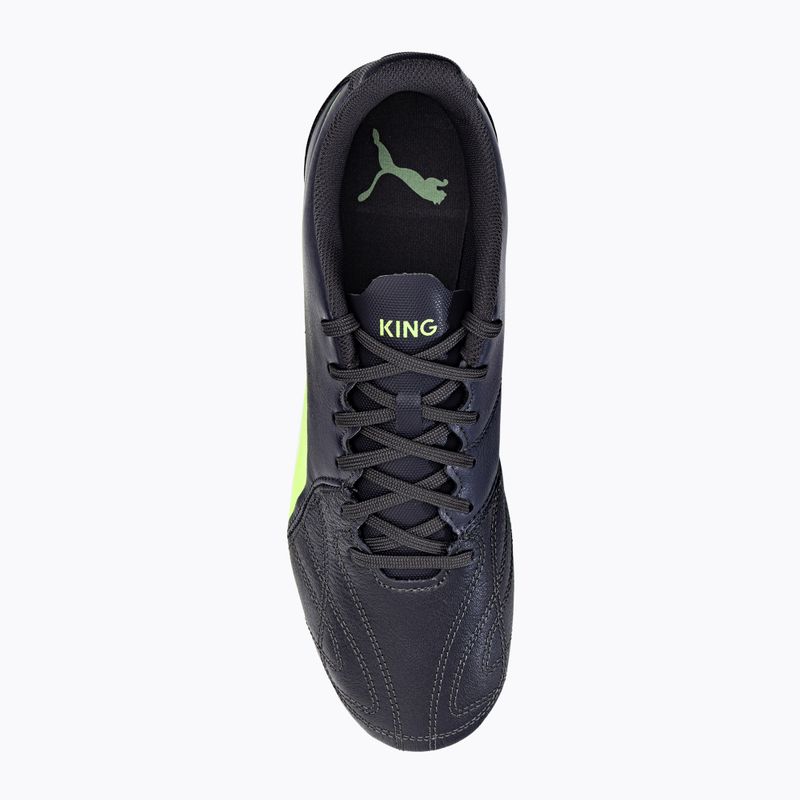PUMA King Hero 21 FG ghete de fotbal pentru bărbați negru-verde 106554 05 6