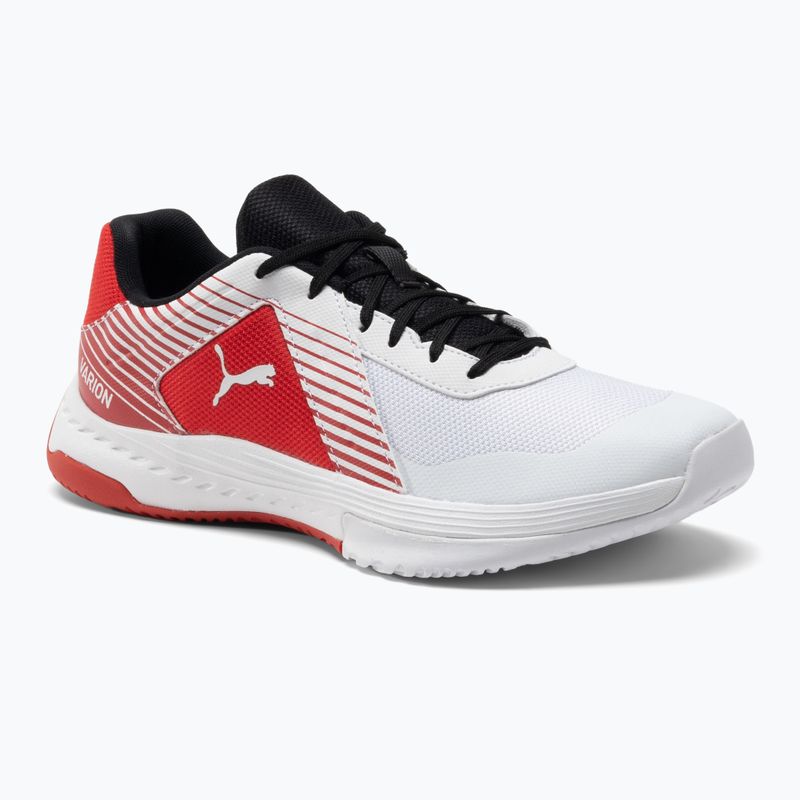 Încălțăminte de volei PUMA Varion alb-roșie 10647207