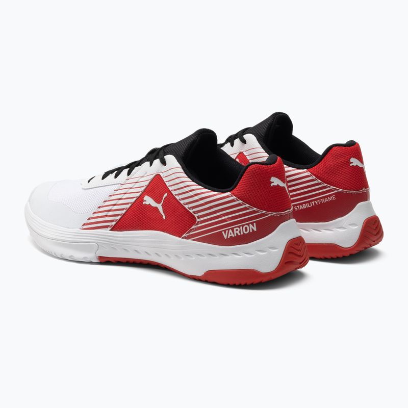 Încălțăminte de volei PUMA Varion alb-roșie 10647207 3