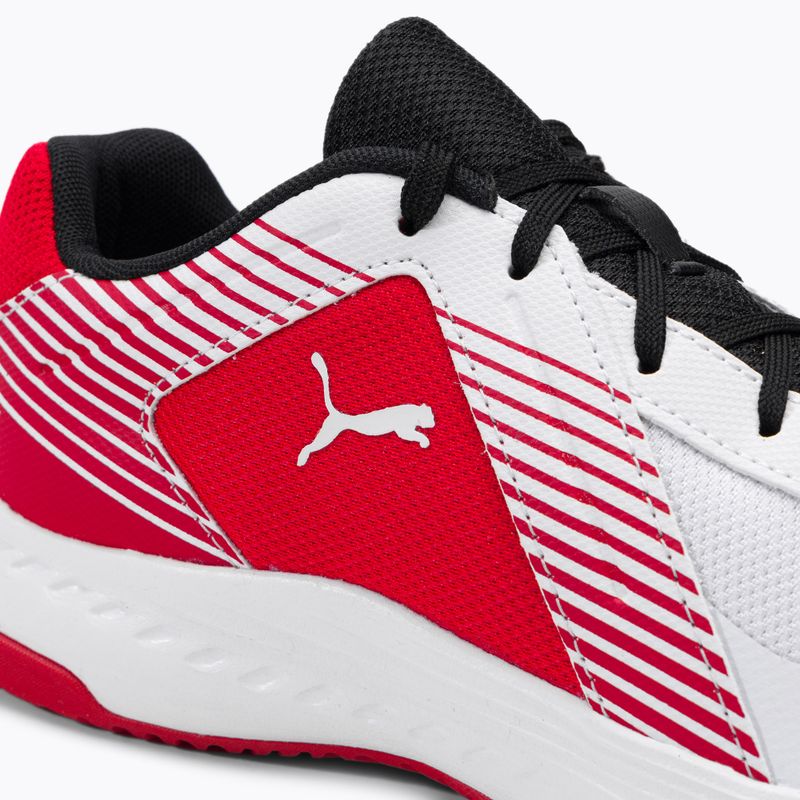 Încălțăminte de volei pentru copii PUMA Varion Jr alb-roșie 10658507 9