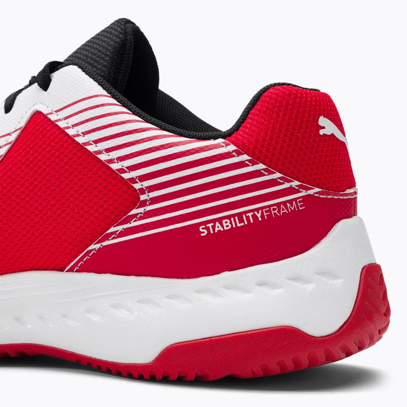 Încălțăminte de volei pentru copii PUMA Varion Jr alb-roșie 10658507 10