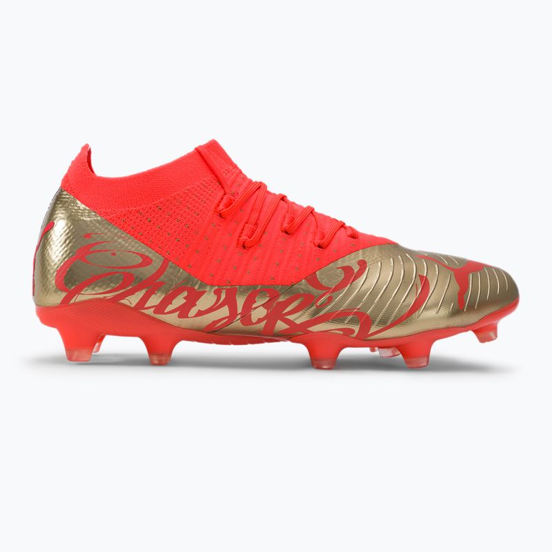 Ghete de fotbal pentru bărbați PUMA Future Z 3.4 Neymar Jr. FG/AG Orange/Gold 107106 01 2