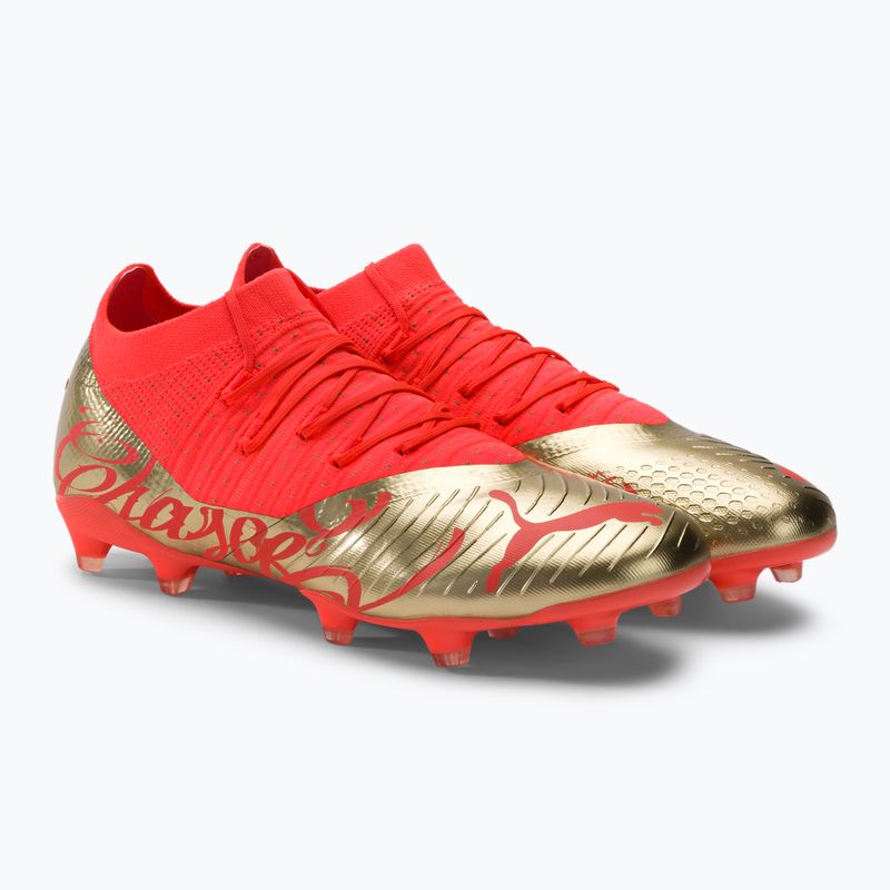 Ghete de fotbal pentru bărbați PUMA Future Z 3.4 Neymar Jr. FG/AG Orange/Gold 107106 01 4