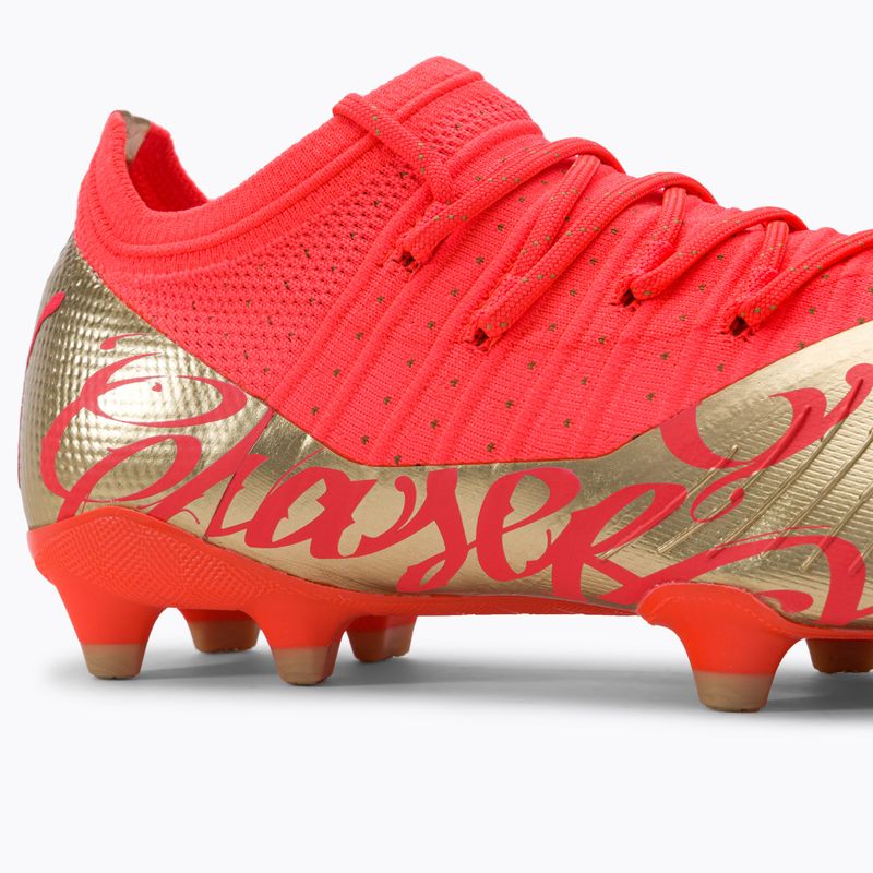Ghete de fotbal pentru bărbați PUMA Future Z 2.4 Neymar Jr. FG/AG portocaliu/auriu 107105 01 10