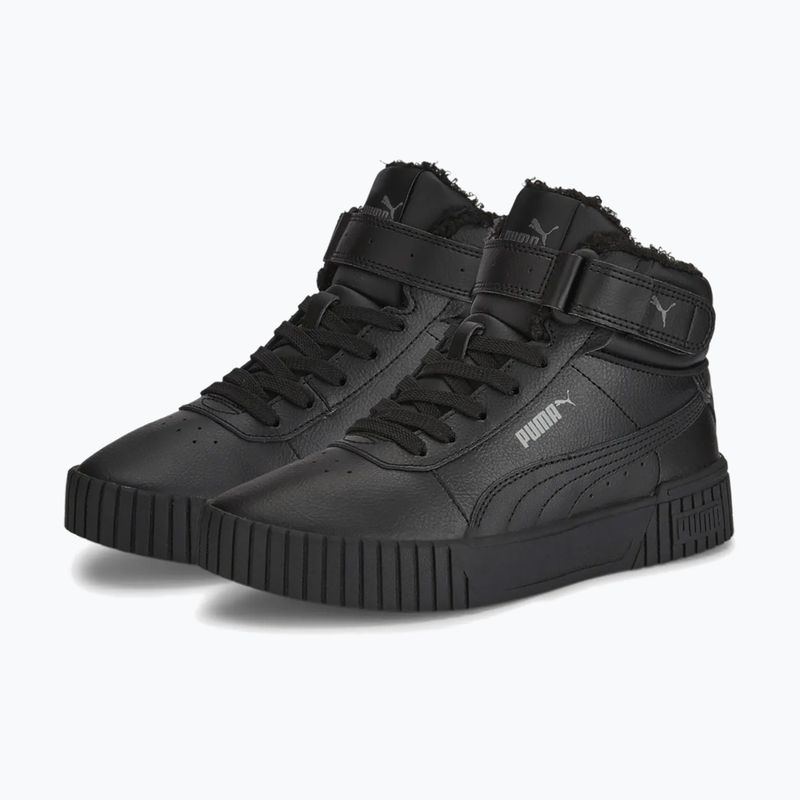 Încălțăminte pentru copii PUMA Carina 2.0 Mid Winter Jr puma black/puma black/dark shadow 8