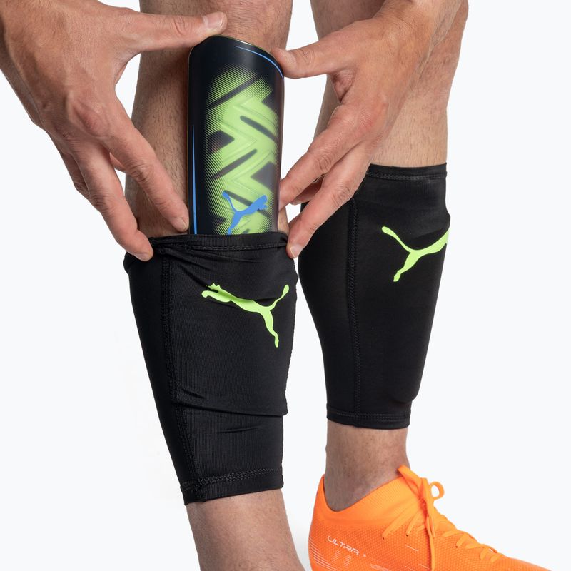 Apărători tibie PUMA Ultra Flex Sleeve negru-verde 030830 10 10