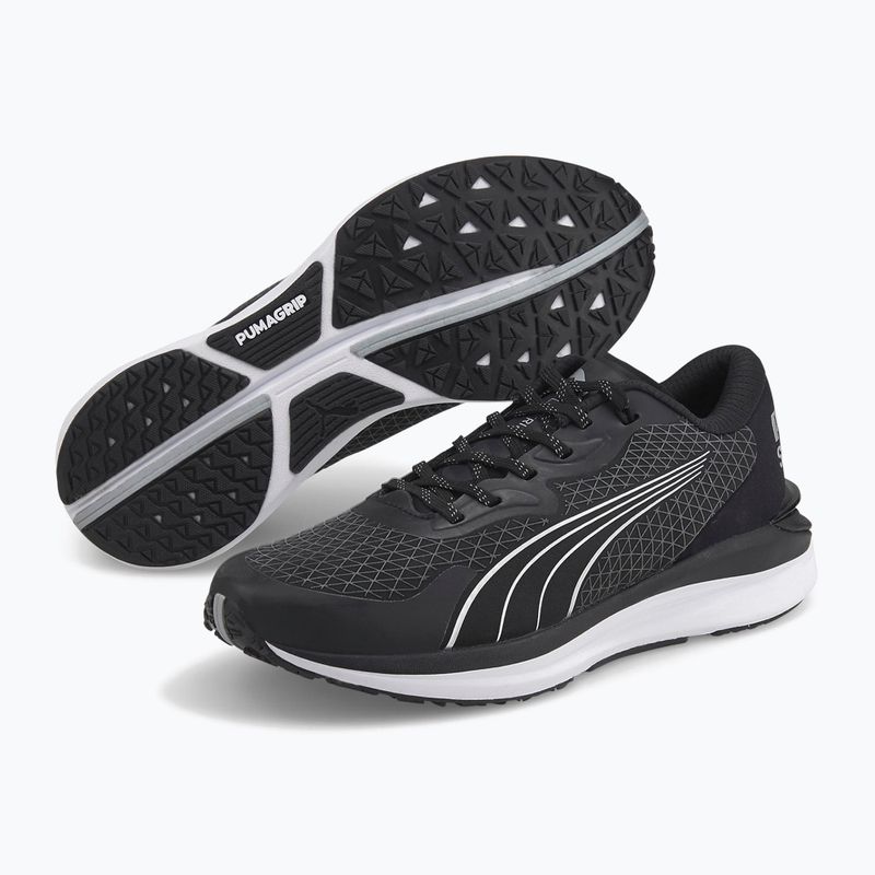 Încălțăminte de alergat pentru femei PUMA Electrify Nitro 2 WTR negru-argintie 37689701 10