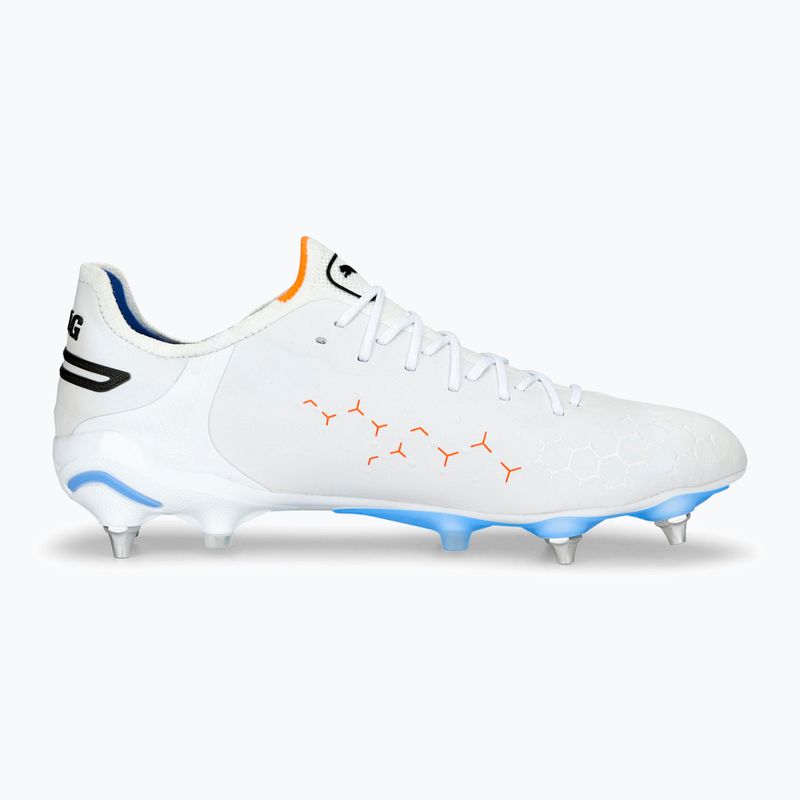 PUMA King Ultimate MXSG ghete de fotbal pentru bărbați puma alb/puma negru/blue glimmer/ultra orange 12