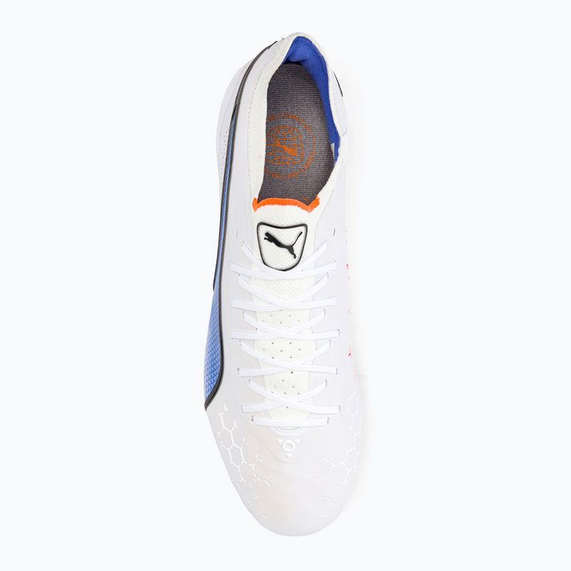 PUMA King Ultimate MXSG ghete de fotbal pentru bărbați puma alb/puma negru/blue glimmer/ultra orange 6