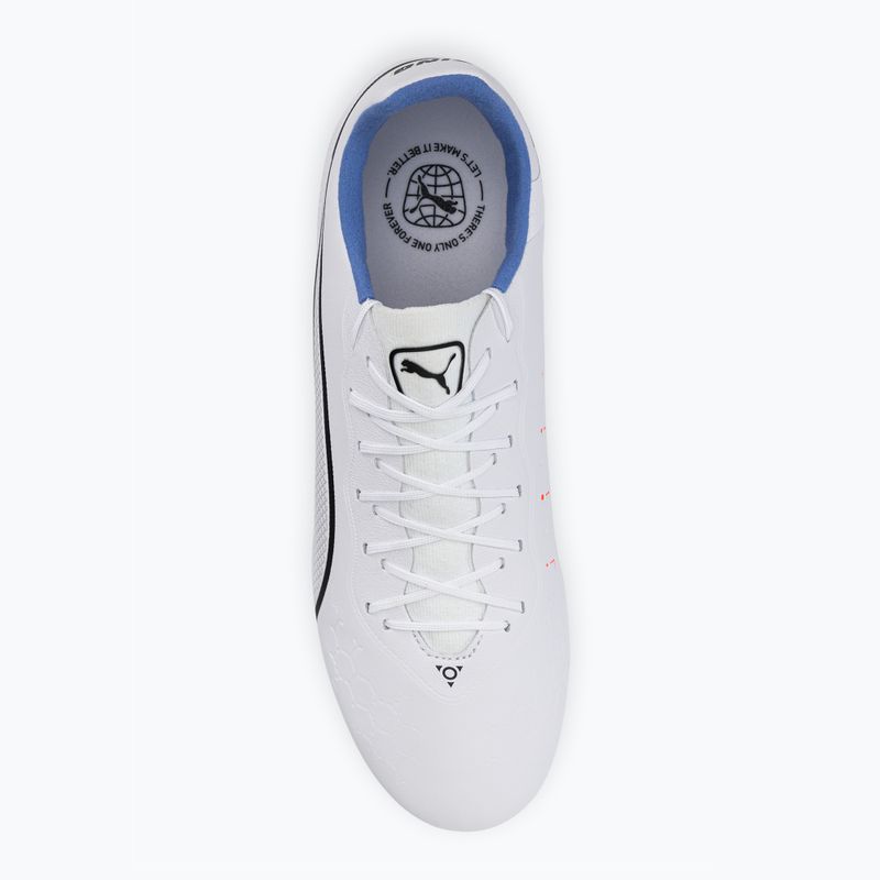 PUMA King Pro FG/AG ghete de fotbal pentru bărbați alb 107099 01 6