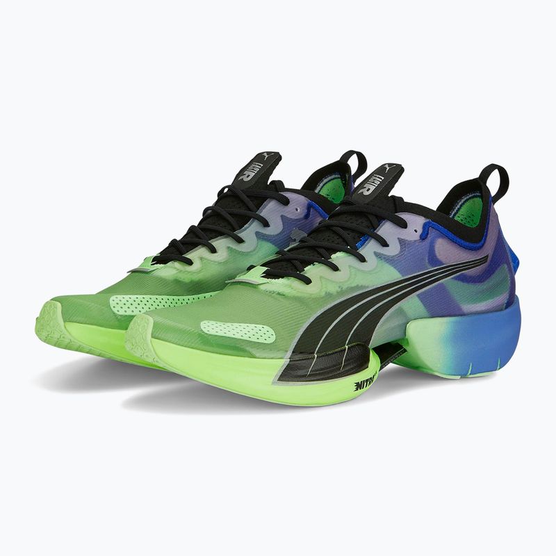 Pantofi de alergare pentru bărbați PUMA Fast-R NITRO Elite Carbon royal sapphire/fizzy lime 11