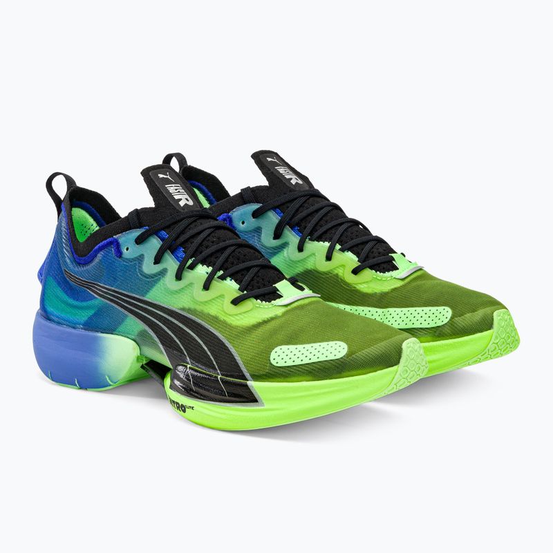 Pantofi de alergare pentru bărbați PUMA Fast-R NITRO Elite Carbon royal sapphire/fizzy lime 4