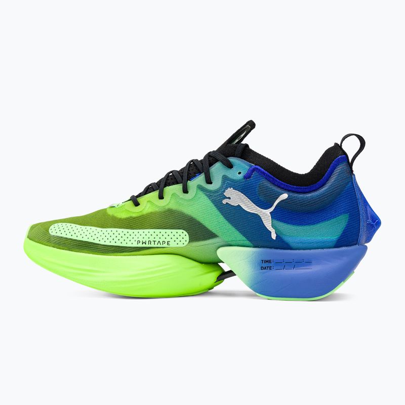 Pantofi de alergare pentru bărbați PUMA Fast-R NITRO Elite Carbon royal sapphire/fizzy lime 10