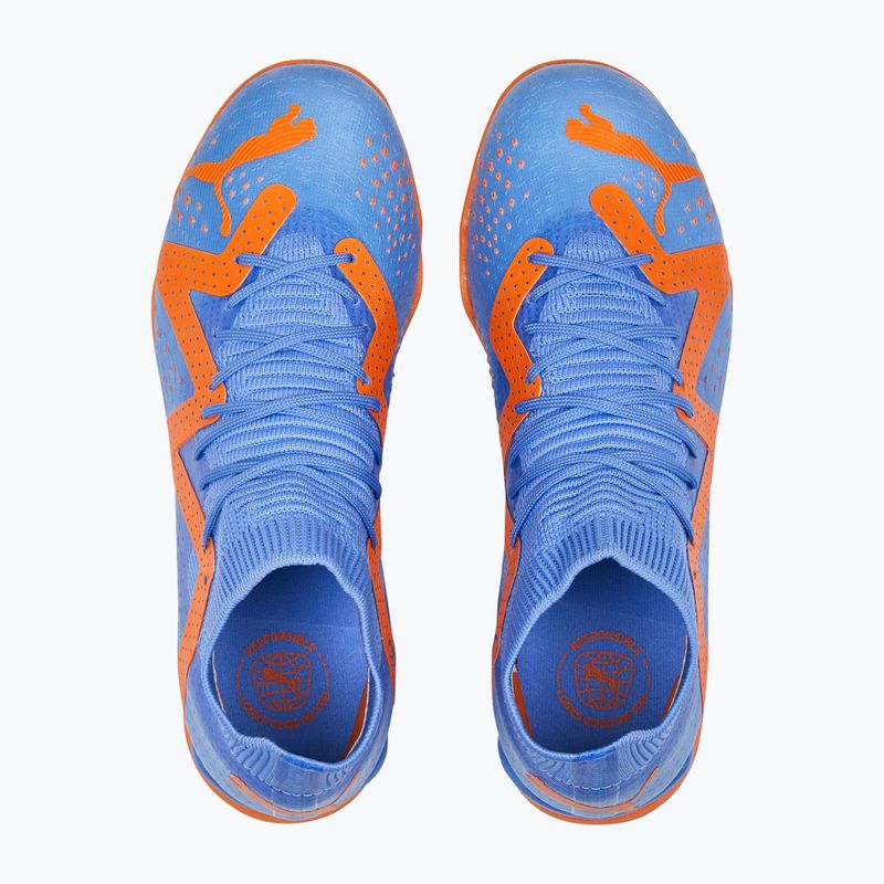 PUMA Future Match IT+Mid JR ghete de fotbal pentru copii albastru/portocaliu 107198 01 14