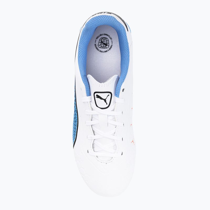 PUMA King Match FG/AG ghete de fotbal pentru copii alb 107266 01 6