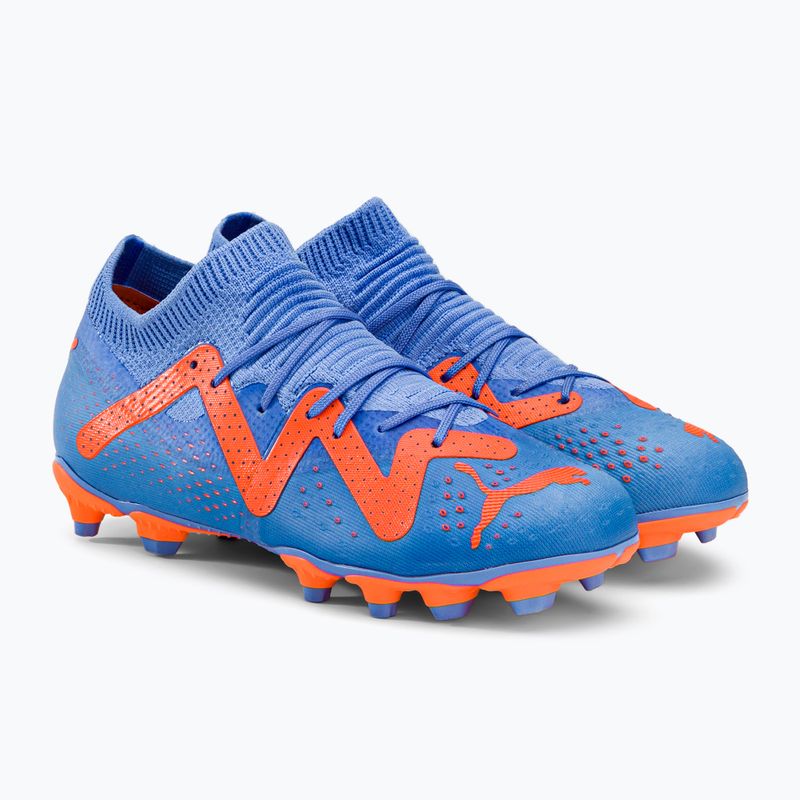PUMA Future Match FG/AG JR ghete de fotbal pentru copii albastru/portocaliu 107195 01 4