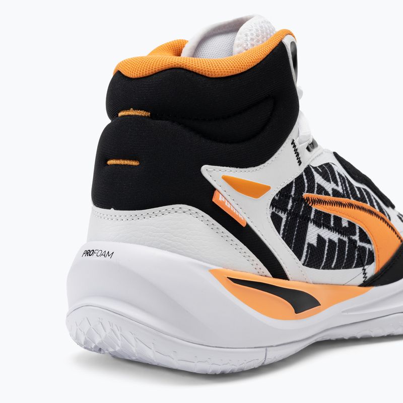 Pantofi de baschet pentru bărbați PUMA Playmaker Pro Mid Block Party puma alb 9