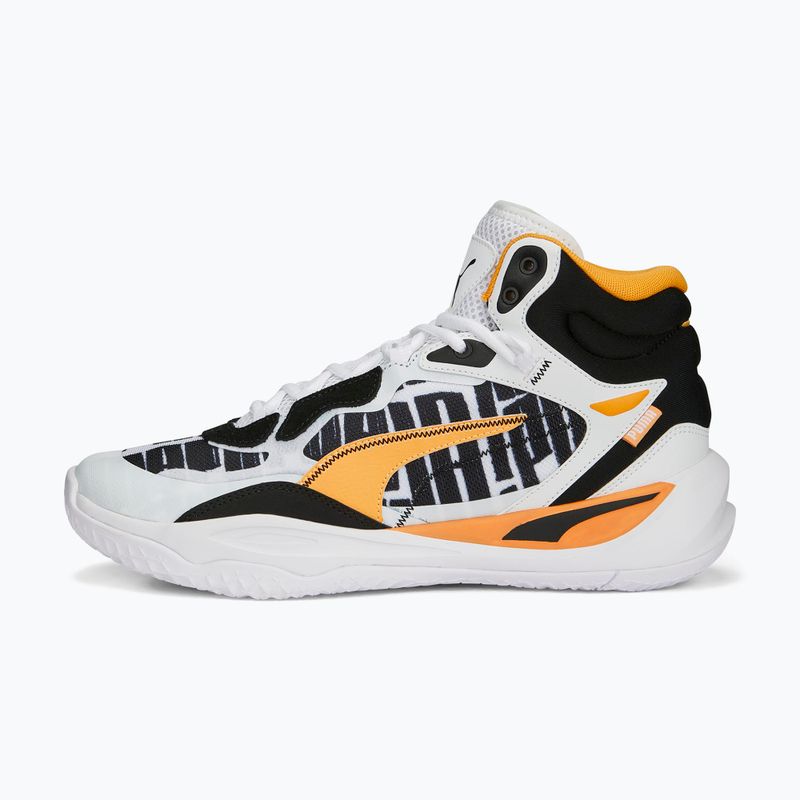 Pantofi de baschet pentru bărbați PUMA Playmaker Pro Mid Block Party puma alb 11