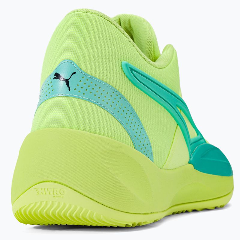 Pantofi de baschet pentru bărbați PUMA Rise Nitro fast yellow/electric peppermint 9