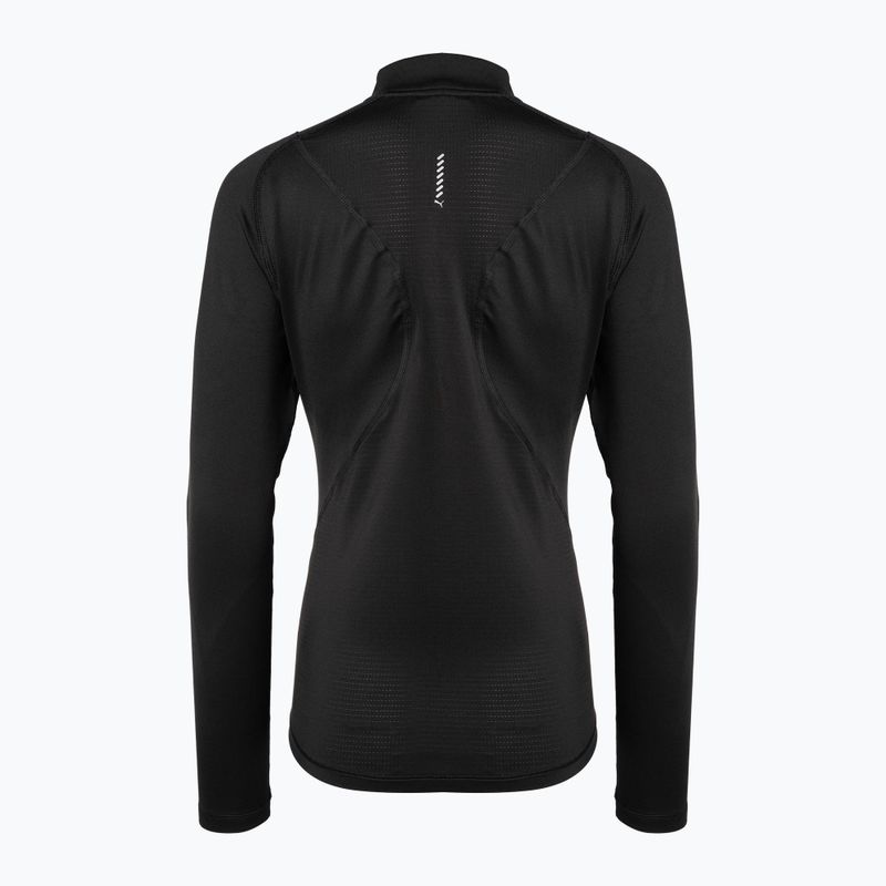 Tricou de alergare pentru femei PUMA Run Cloudspun 1/2 Zip negru 523287 01 2