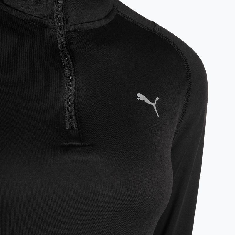 Tricou de alergare pentru femei PUMA Run Cloudspun 1/2 Zip negru 523287 01 3