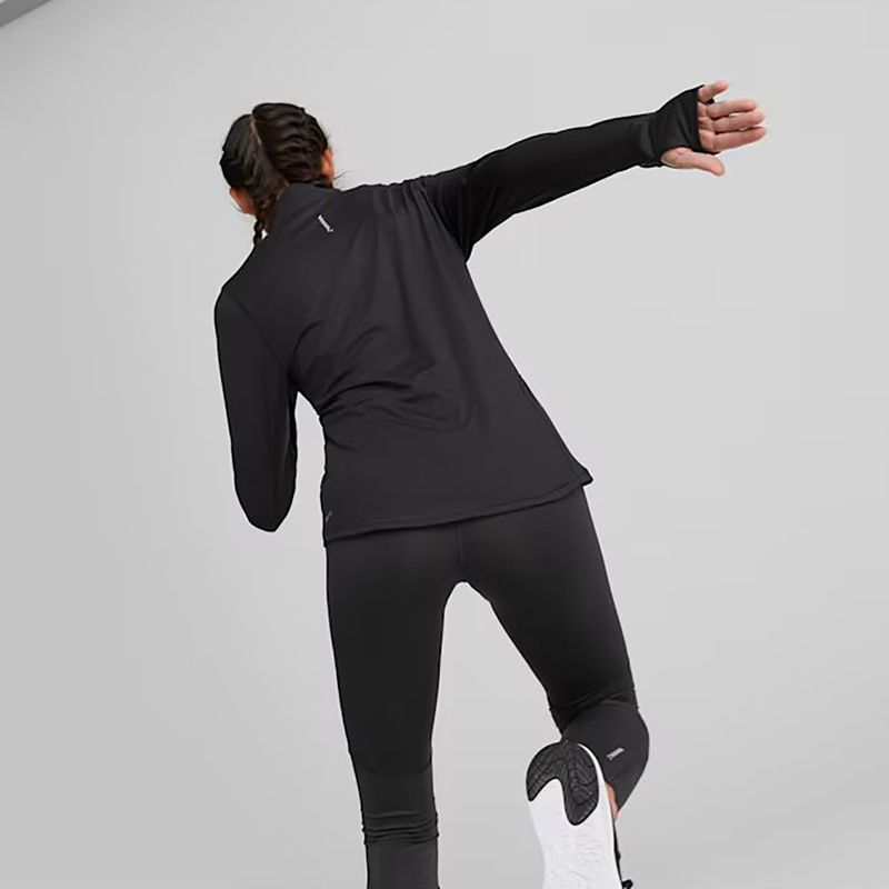 Bluză de alergat pentru femei PUMA Run Favorite 1/4 Zip puma black