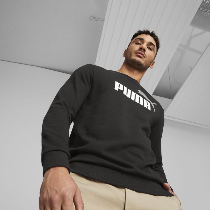 Bluză pentru bărbați PUMA Essentials+ Two-Tone Big Log TR puma black/puma white 3