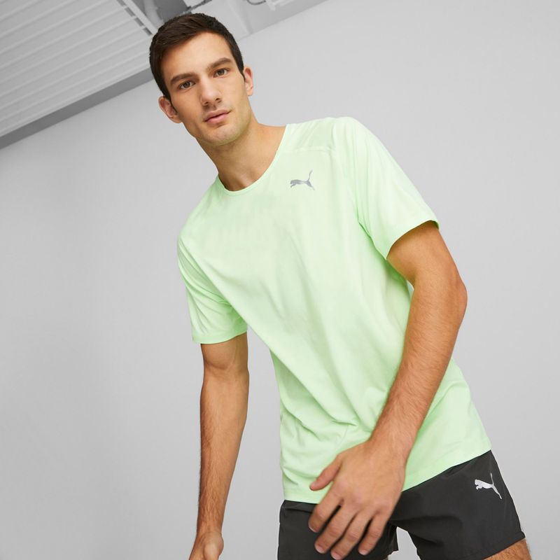Cămașă de alergare pentru bărbați PUMA Run Cloudspun verde 523269 34 3